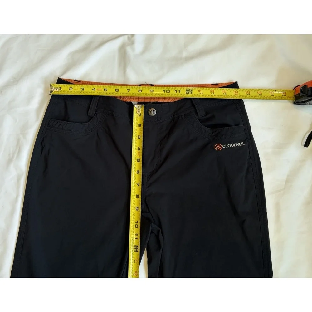 Cloudveil 1088460 Women's Gray Nylon Blend Mid-Rise Hiking Pants Size Large